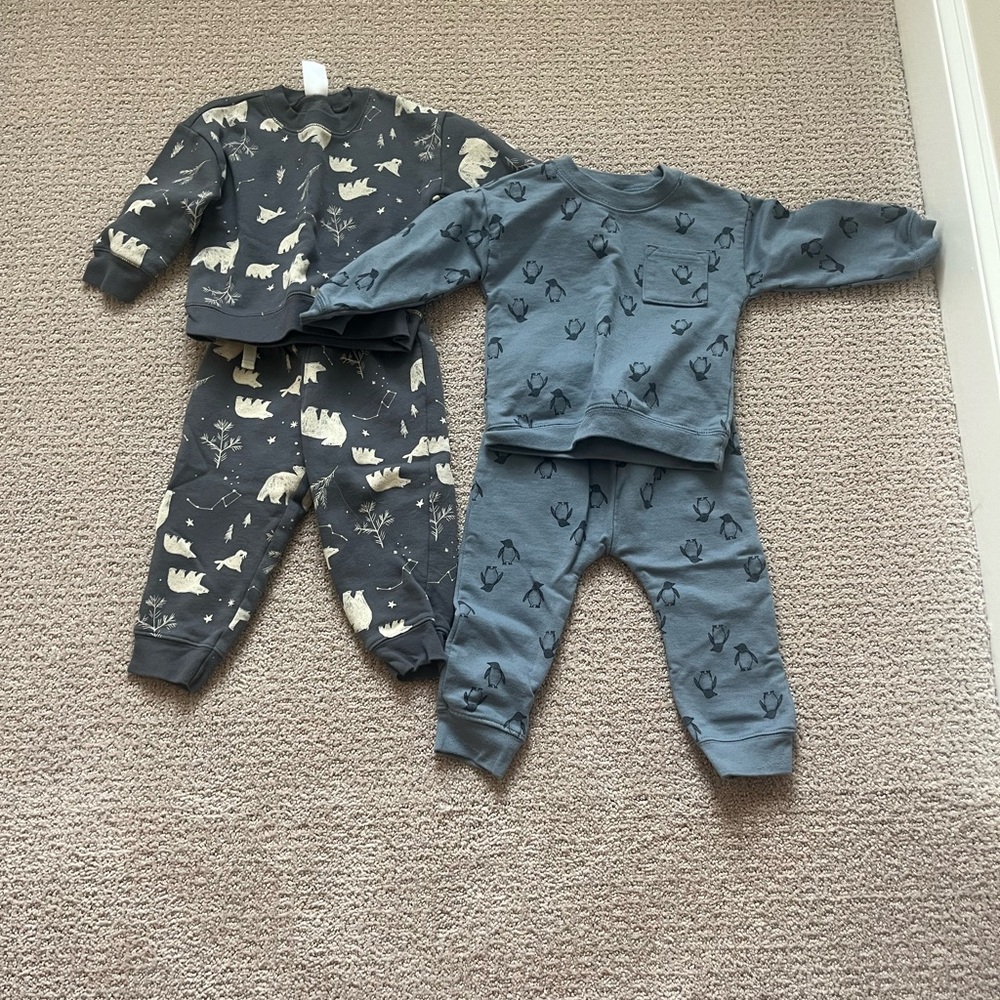 Carter's Blue Penguin Print Top